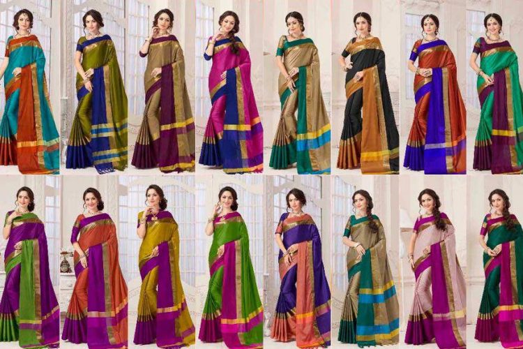 Uniform-Saree-Bulk-Saris-Wholesale-Saadi-Pudavai-Selai-Cheera