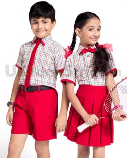 Multi Checkered Boys School Uniform Online HU2