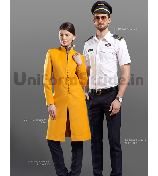 Airways Crew Uniform Yellow Jet Air Asia Pilot HC20